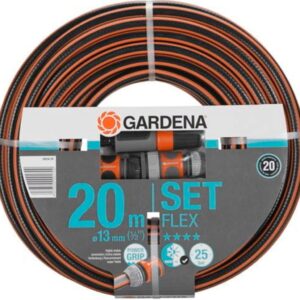 Mangueira 13 mm (1/2"), 20 m, com peças de sistema