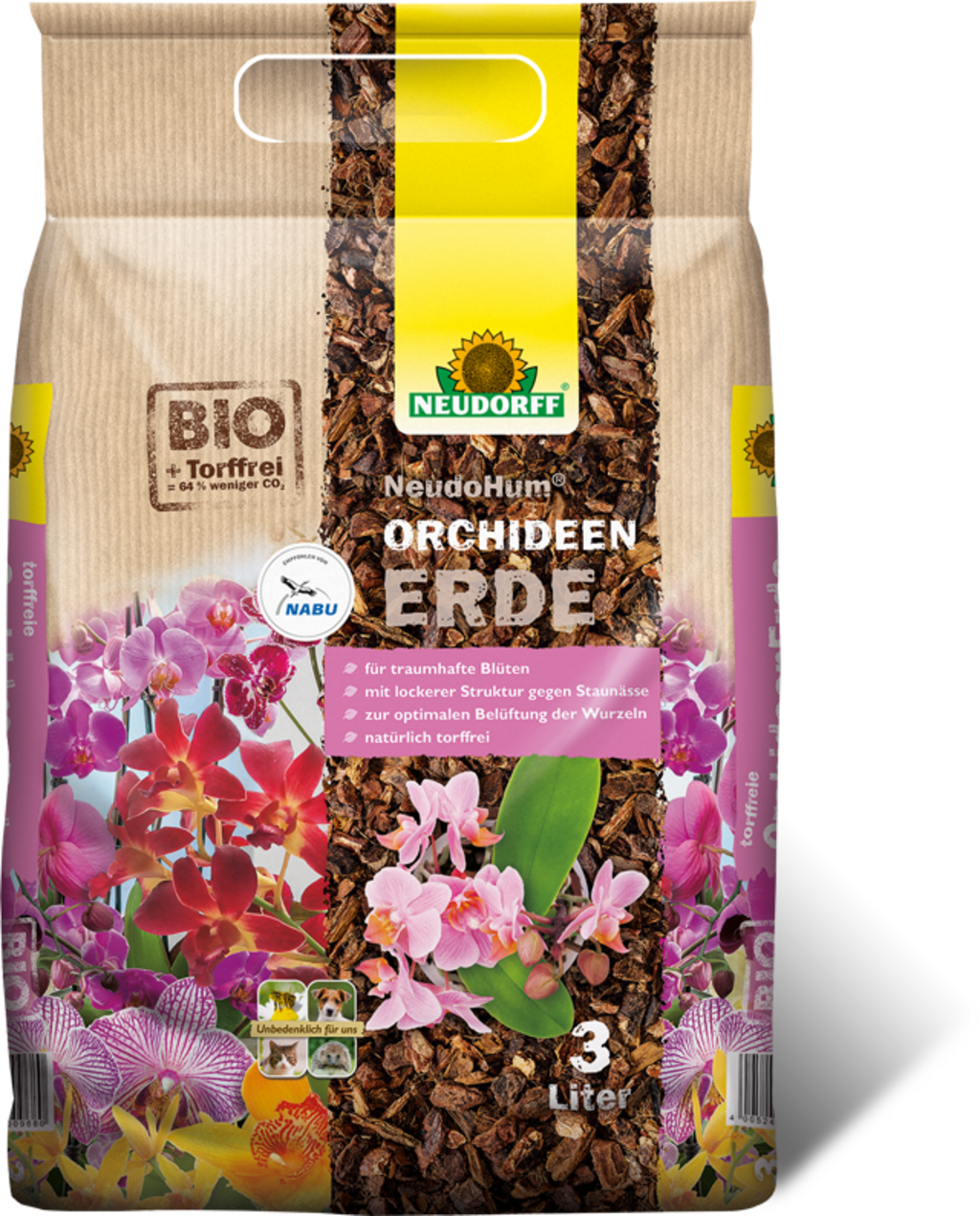 NeudoHum Substrato para Orquídeas, 3 l