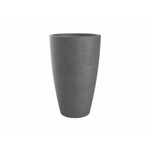VASO CONICO ALTO BASALT UP CINZA 38 CM