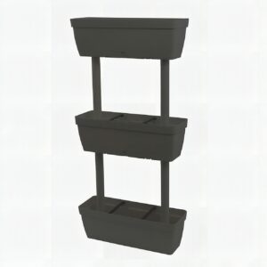 Floreira Vertical 3 Níveis — Compacta para Varanda e Pátio