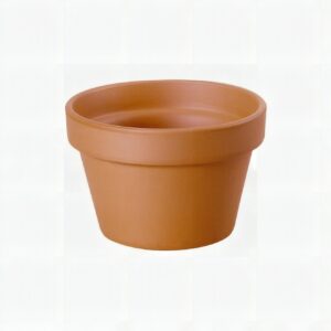 Meio Vaso Cerâmico Terracotta — Para Paredes e Sebes 24cm