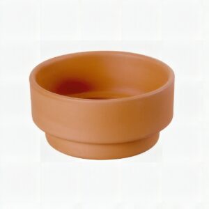 Taça Cerâmica Estilo Terrina Terracotta — Decorativa 16cm