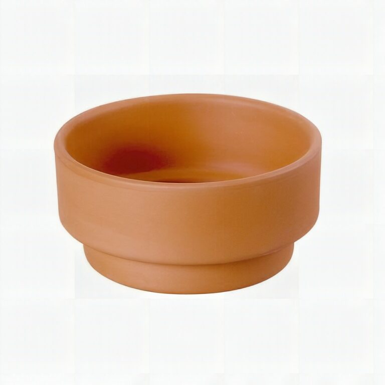 Taça Cerâmica Estilo Terrina Terracotta — Decorativa 16cm