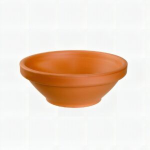 Taça Cerâmica Estilo Ninho Terracotta — Decorativa 22cm