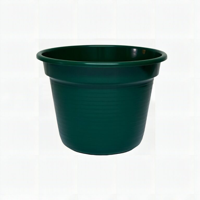 Vaso em Forma de Sino Plástico Verde — Resistente e Leve 20cm