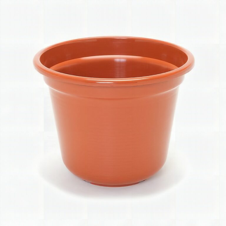 Vaso em Forma de Sino Terracotta — Clássico Plástico 20cm